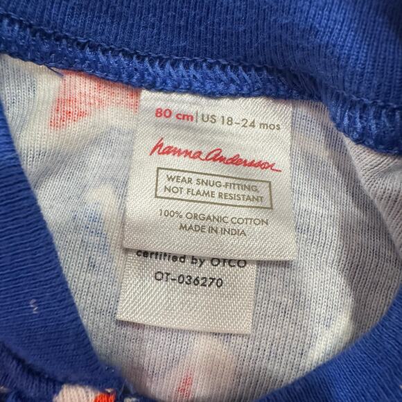 Hanna Andersson Patriotic Sparkle & Shine Summer Zip Sleeper Pajamas - Picture 7 of 8